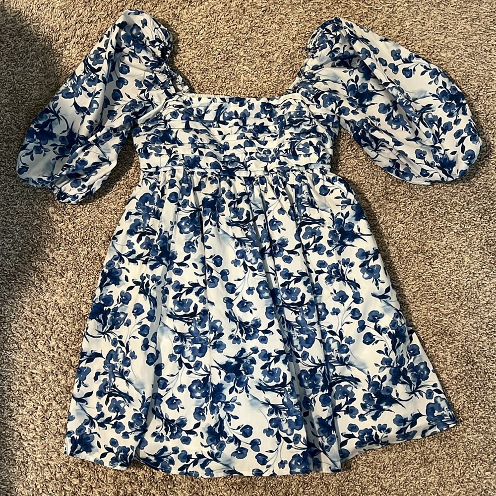 Abercrombie Emerson Poplin mini dress Medium TALL